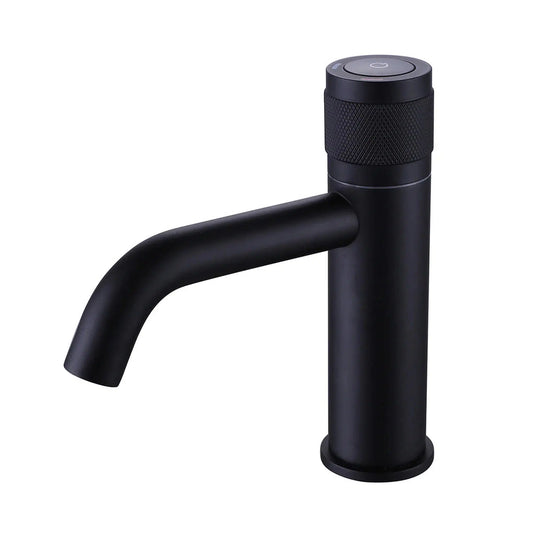 RBROHANT RB0721 Single Hole Matte Black Solid Brass Deck Mounted Bathroom Faucet