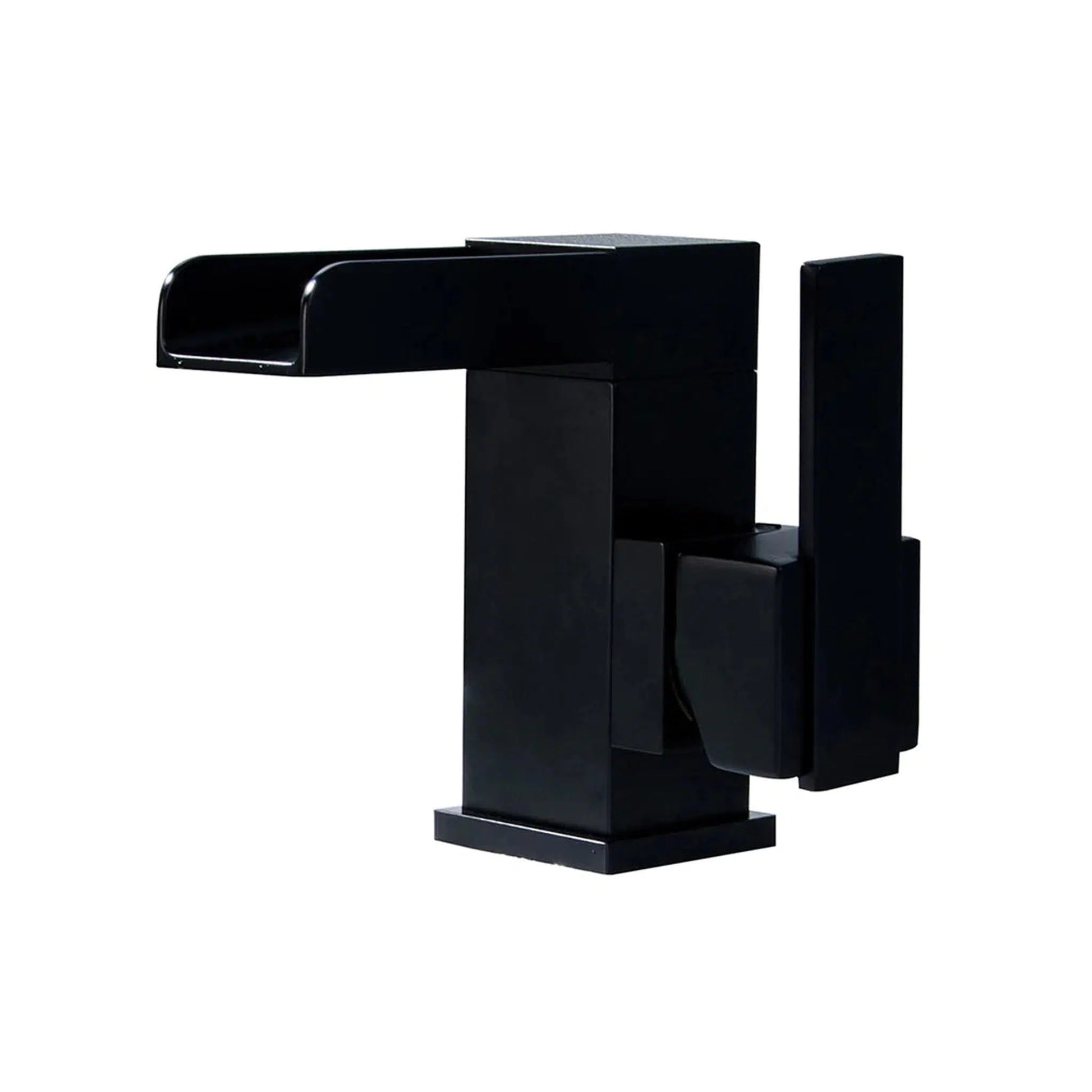 RBROHANT RB0724 Single Hole Black Solid Brass Deck Mounted Bathroom Faucet
