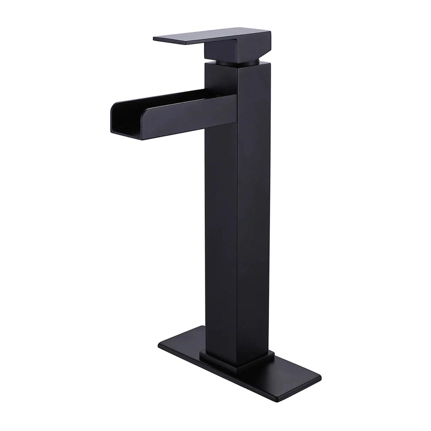 RBROHANT RB0759 Single Hole Black Solid Brass Deck Mounted Bathroom Faucet