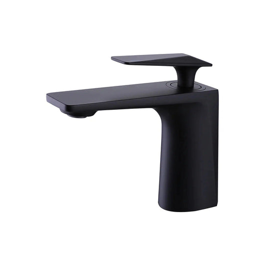RBROHANT RB0784 Single Hole Black Solid Brass Deck Mounted Bathroom Faucet
