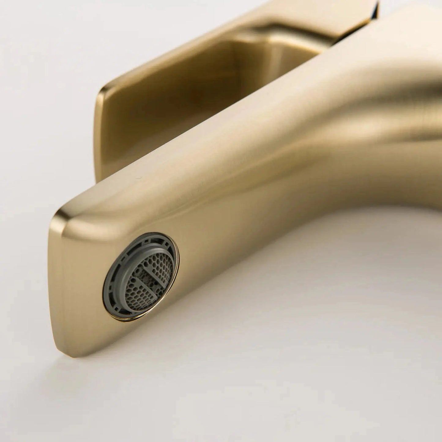 RBROHANT RB0877 Single Hole Gold Solid Brass Deck Mounted Bathroom Faucet