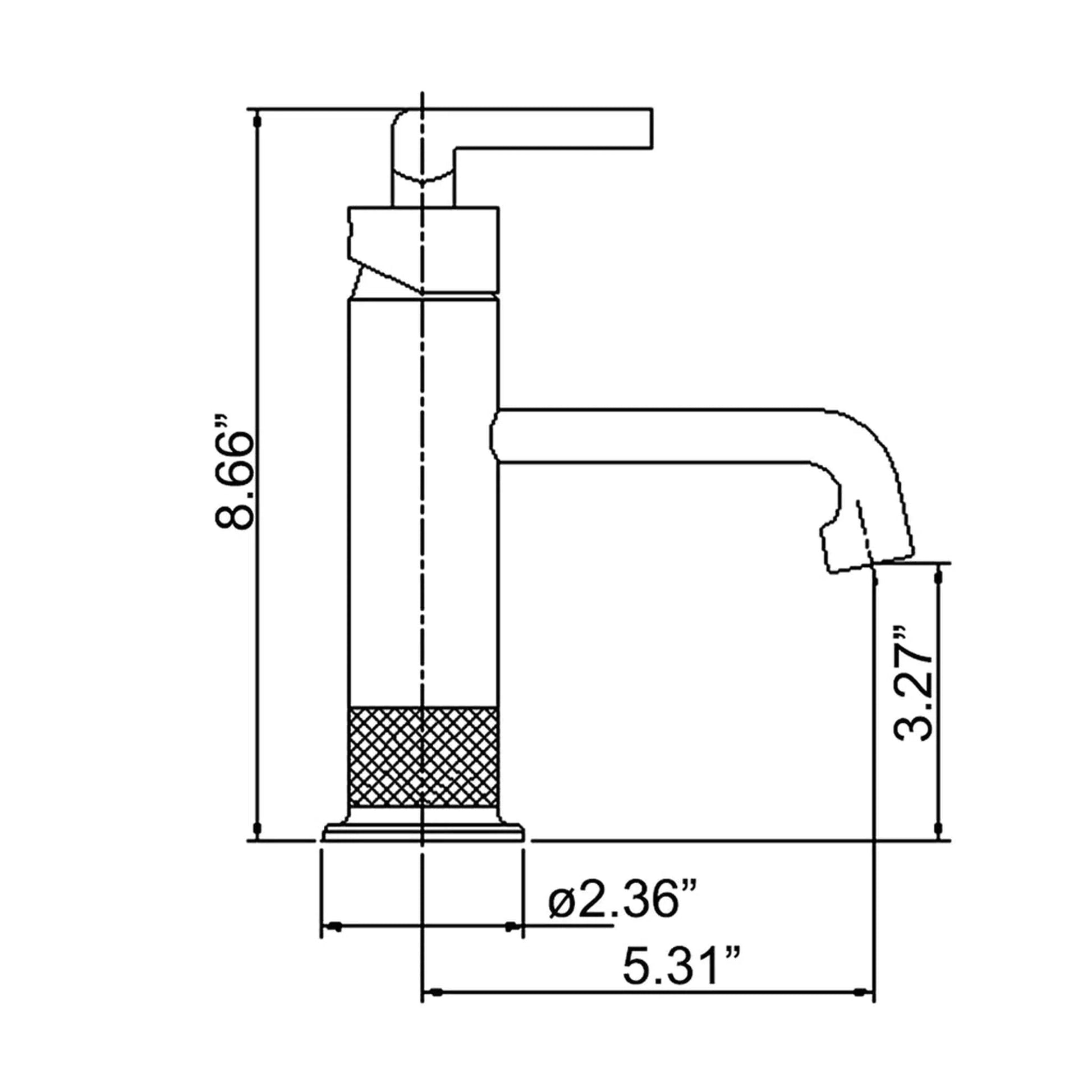 RBROHANT RB0910 Single Hole Gold Solid Brass Deck Mounted Bathroom Faucet