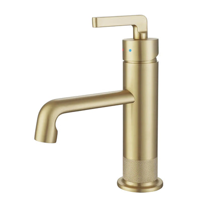 RBROHANT RB0910 Single Hole Gold Solid Brass Deck Mounted Bathroom Faucet
