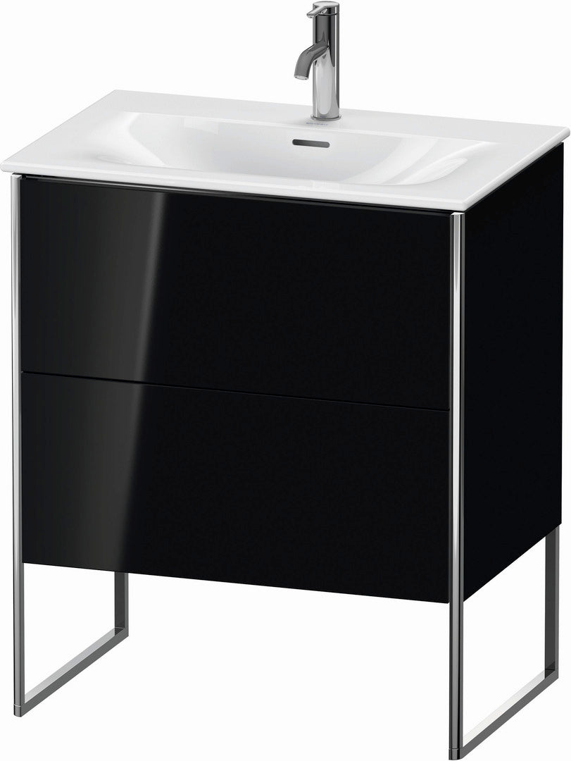 Duravit XSquare 28" Black Two Drawer Floorstanding Vanity Unit (XS452304040)