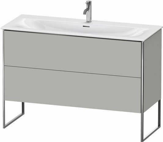 Duravit XSquare 48" Concrete Gray Two Drawer Floorstanding Vanity Unit (XS452600707)