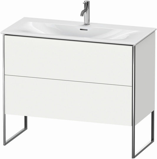 Duravit XSquare 40" White Matt Two Drawer Floorstanding Vanity Unit (XS452501818)
