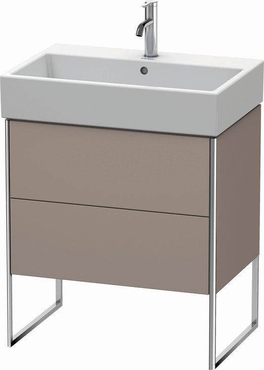 Duravit XSquare 27" Basalt Two Drawer Floorstanding Vanity Unit (XS447404343)