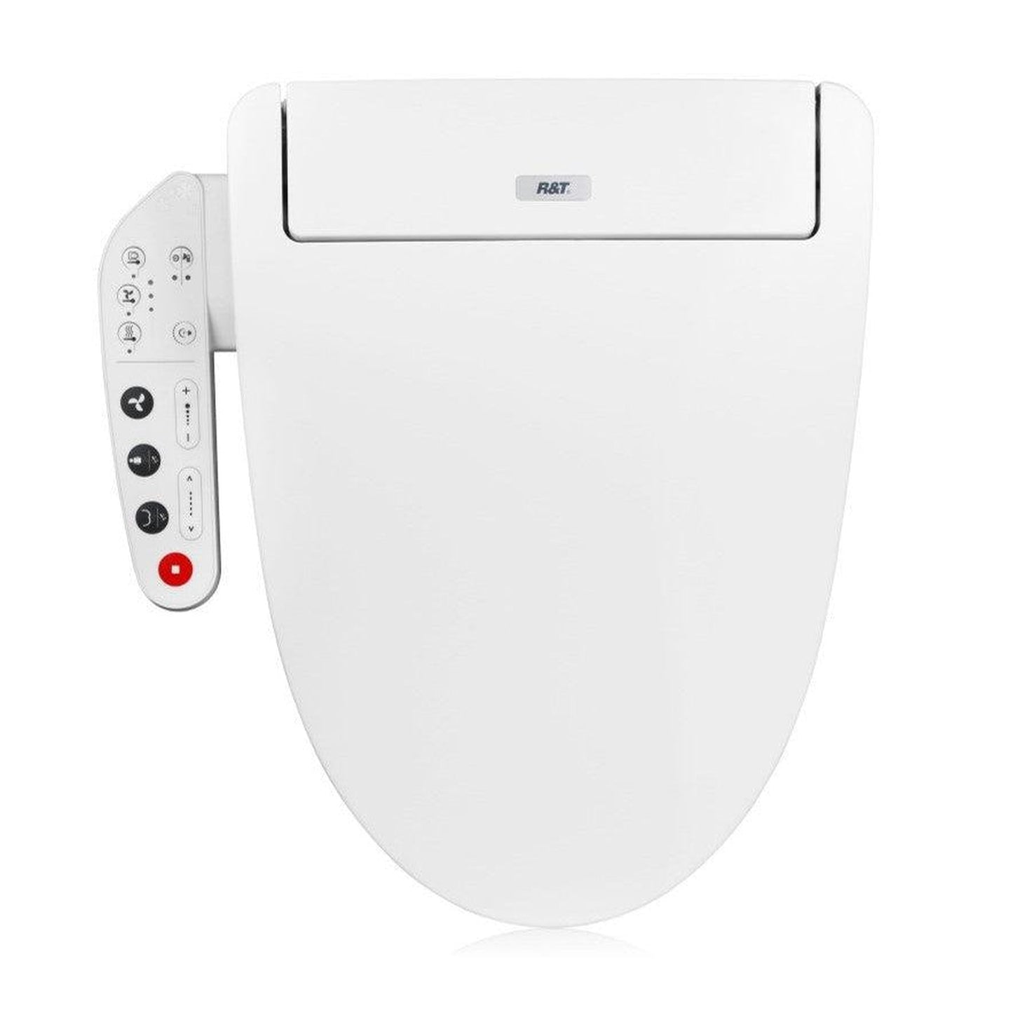 R&T Plumbing V2601 White Elongated Electric Bidet Seat