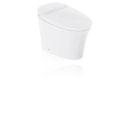 R&T Plumbing W5100S White Tankless Elongated Intelligent Toilet
