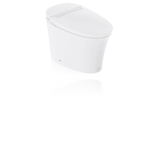 R&T Plumbing W5100S White Tankless Elongated Intelligent Toilet