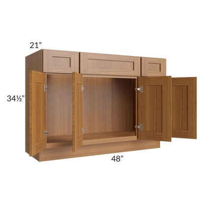 RTA Artisan Walnut Shaker 48" Bathroom Vanity