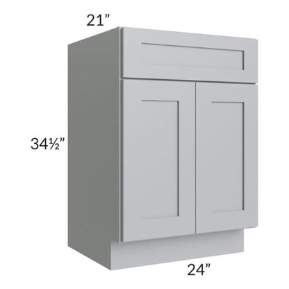 RTA Asheville Grey Shaker 24" Vanity Sink Base Cabinet