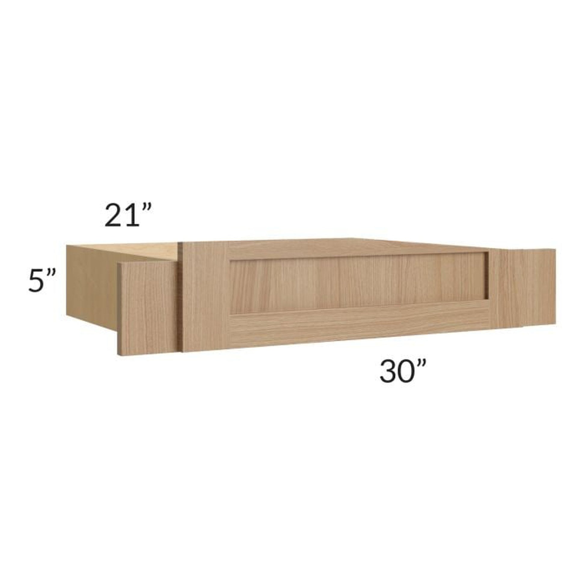 RTA Asheville Rift Oak Shaker 30" Vanity Knee Drawer