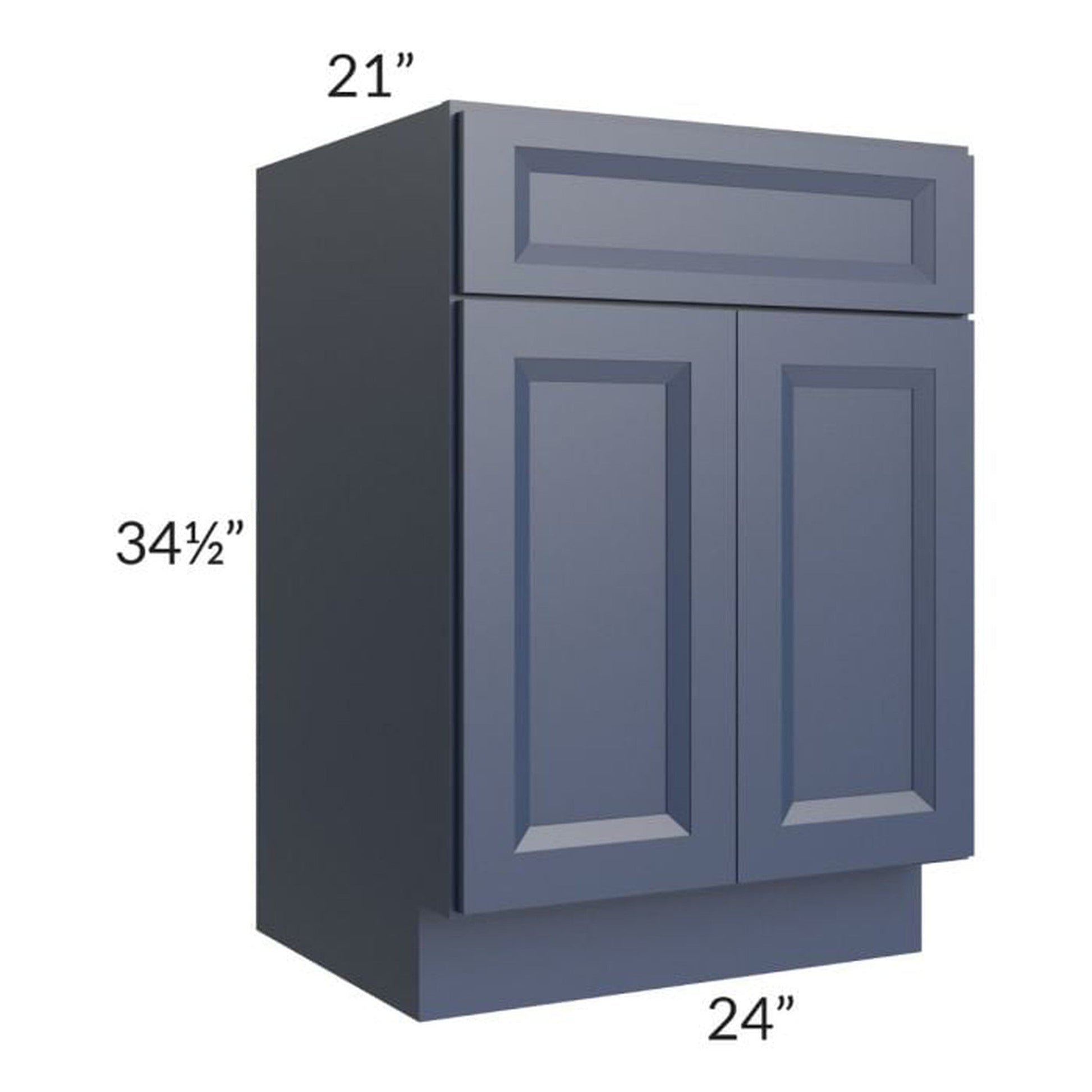 RTA Bayville Blue 24" Vanity Sink Base Cabinet