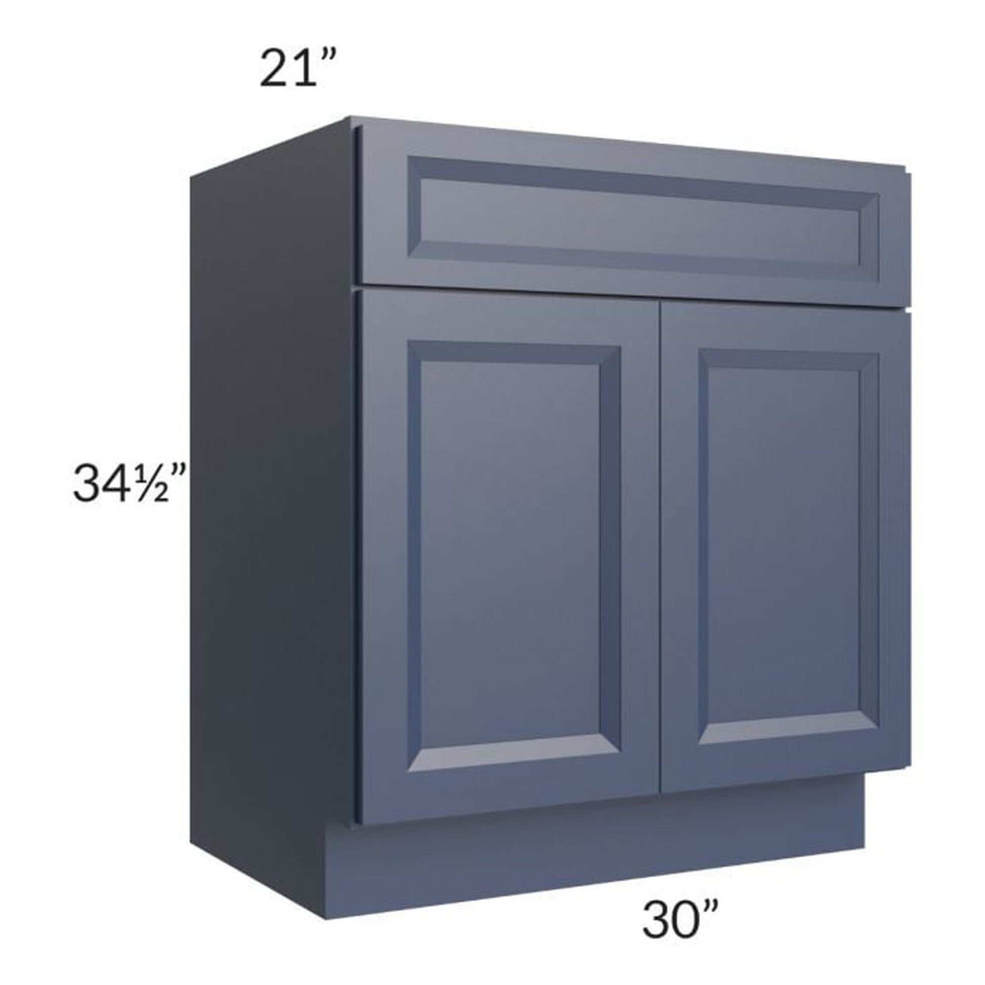 RTA Bayville Blue 30" Vanity Sink Base Cabinet