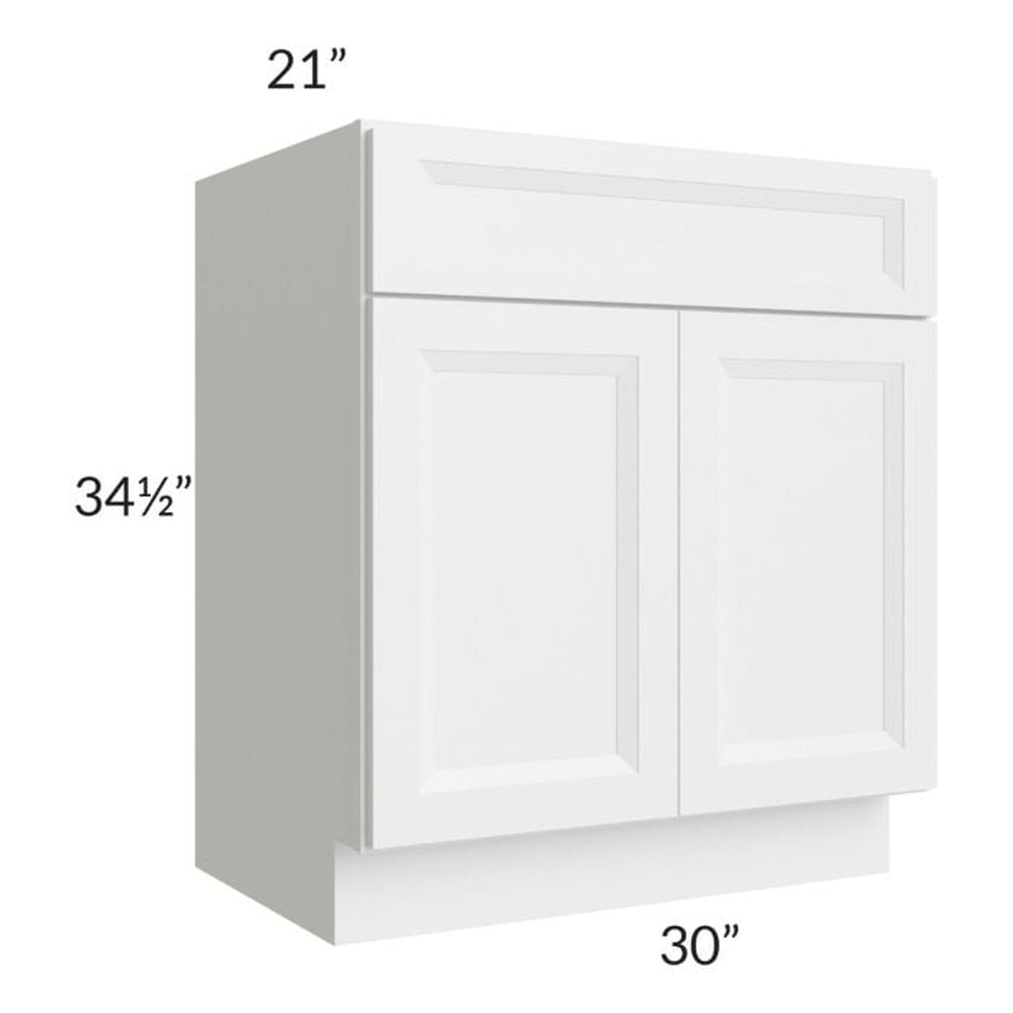 RTA Bayville White 30" Vanity Sink Base Cabinet