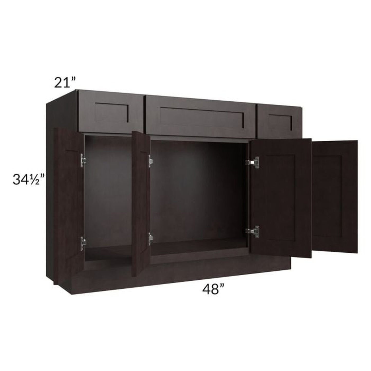 RTA Brazilian Shaker 48" Bathroom Vanity