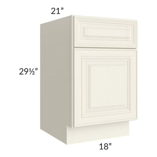 RTA Cambridge Antique White Glaze 18" Drawer File Base Cabinet