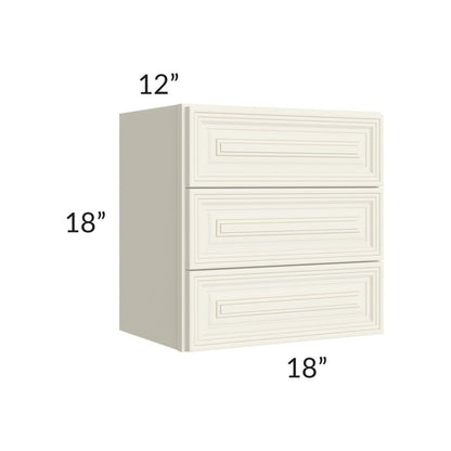 RTA Cambridge Antique White Glaze 18" Vanity Countertop Cabinet