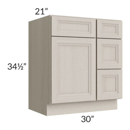 RTA Catalina Mist 24" Vanity Base Cabinet with 1 Decorative End Panel