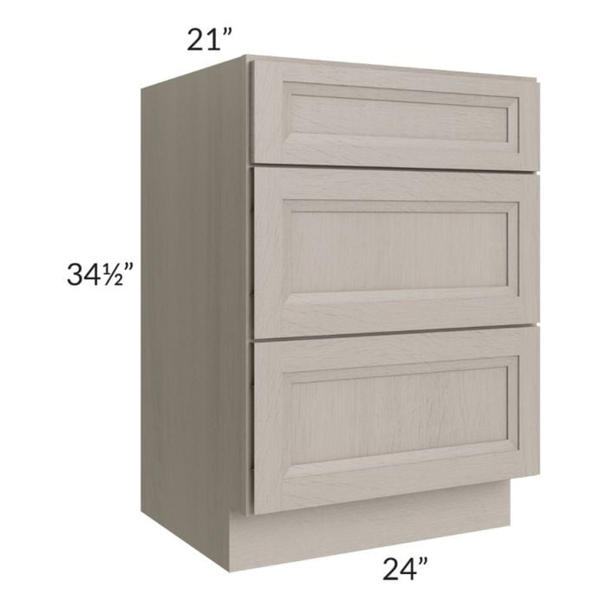 RTA Catalina Mist 30" Vanity Base Cabinet (Drawers on Left) with 1 Decorative End Panel