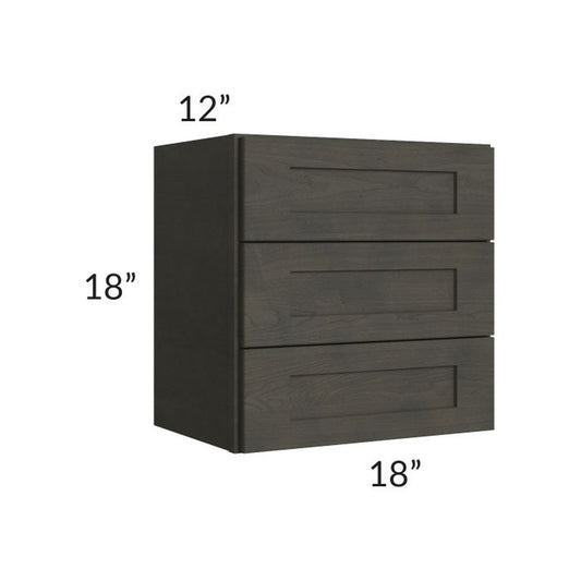 RTA Charcoal Grey Shaker 18" Vanity Countertop Cabinet