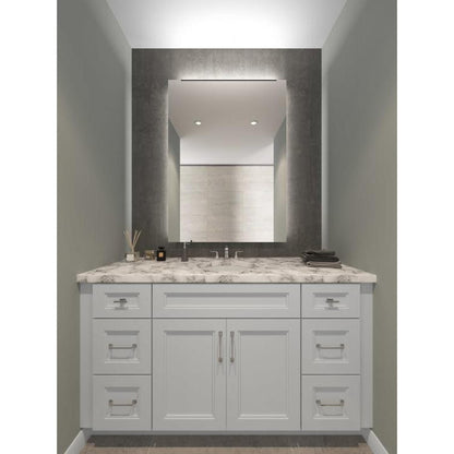 RTA Charlotte White 24" Vanity Sink Base Cabinet with 2 Decorative End Panels