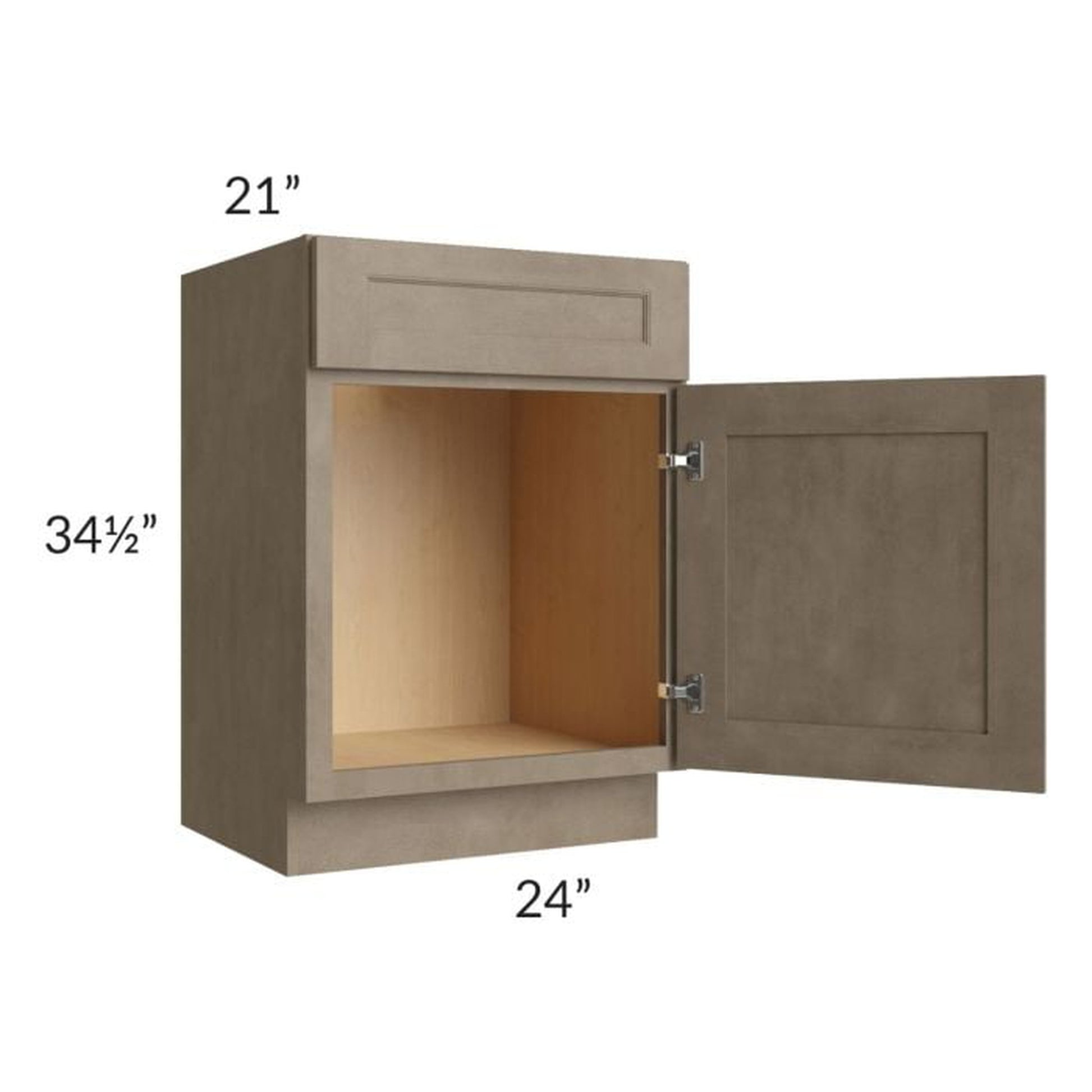 RTA Cobblestone Grey 24" Vanity Sink Base Cabinet