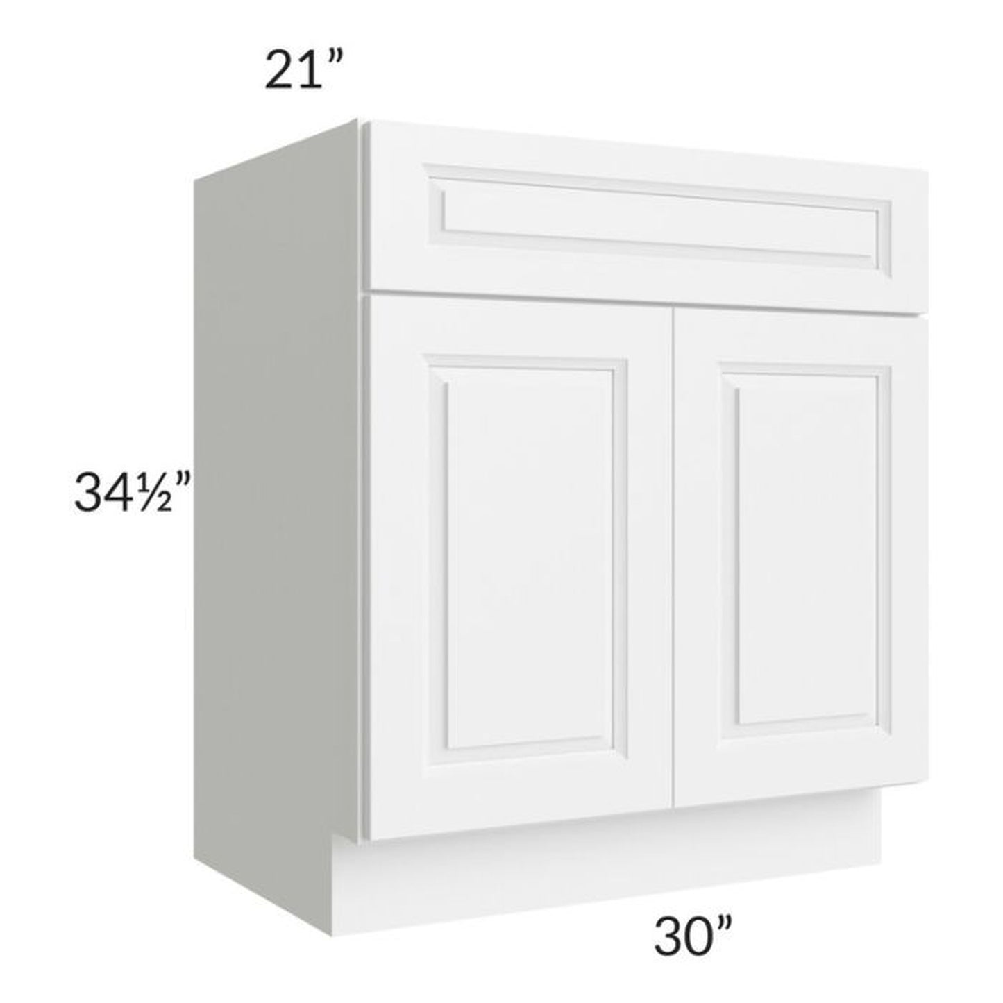 RTA Dakota White 30" Bathroom Vanit