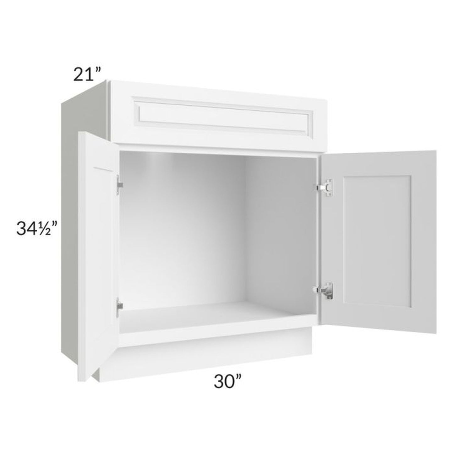 RTA Dakota White 30" Bathroom Vanit