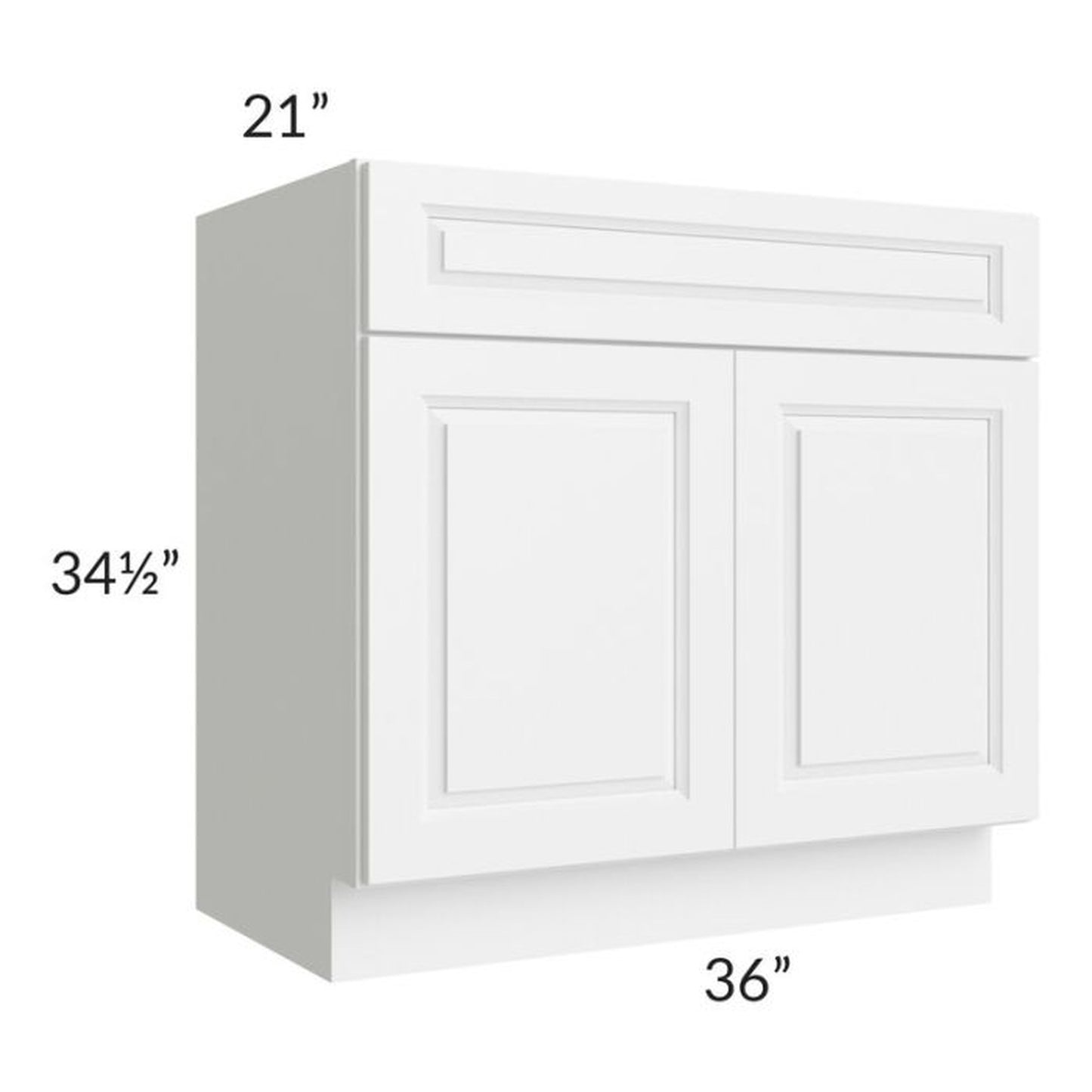 RTA Dakota White 36" Bathroom Vanity