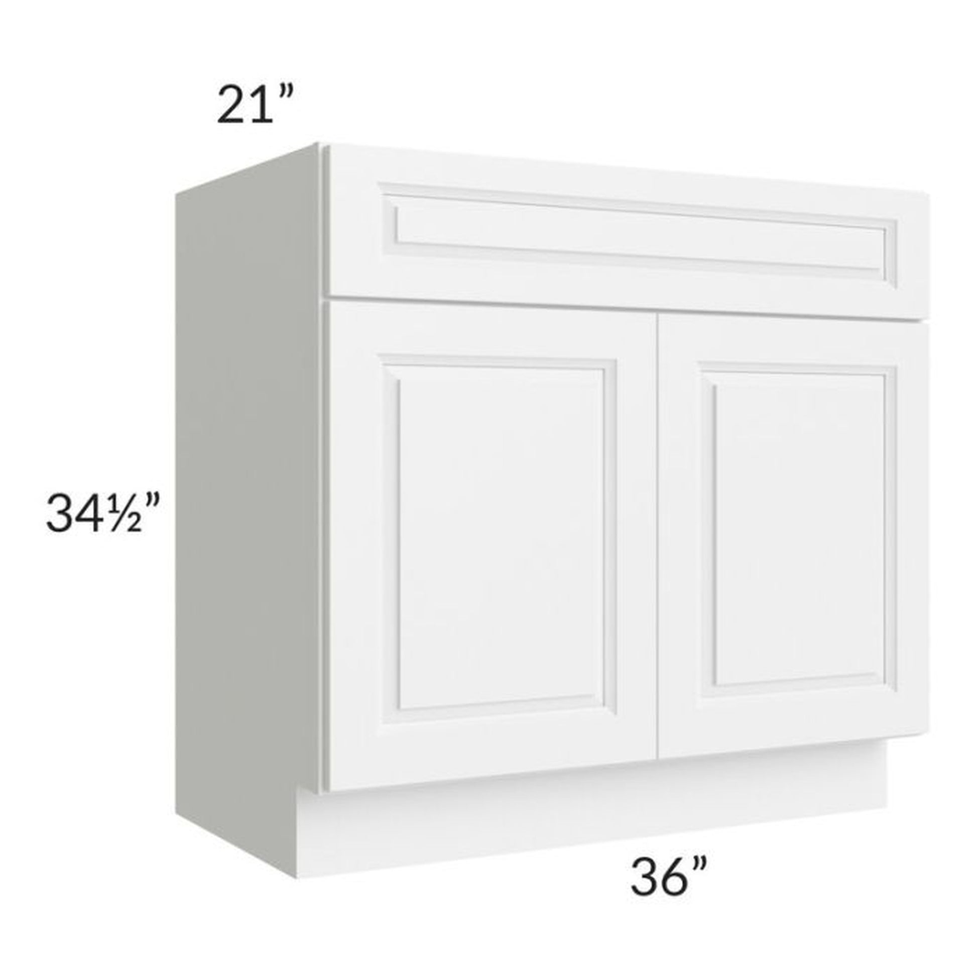 RTA Dakota White 36" Bathroom Vanity