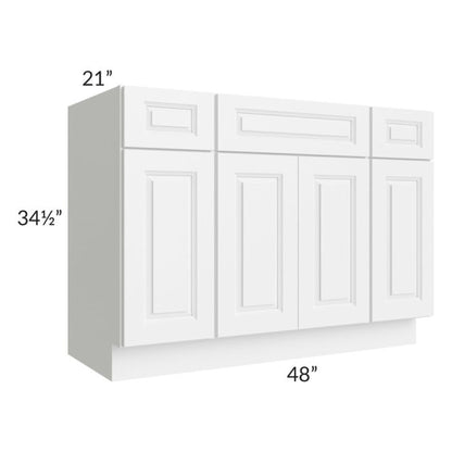 RTA Dakota White 48" Bathroom Vanity