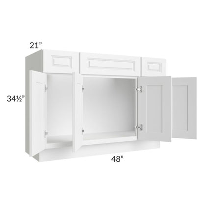 RTA Dakota White 48" Bathroom Vanity