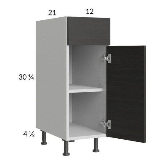 RTA Euro Cafe 12" Vanity Base Cabinet with 2 Finished End Panels