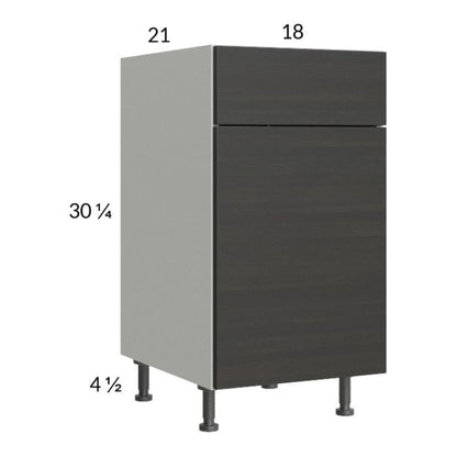 RTA Euro Cafe 18" Vanity Base Cabinet with 1 Finished End Panel