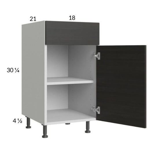 RTA Euro Cafe 18" Vanity Base Cabinet with 2 Finished End Panels