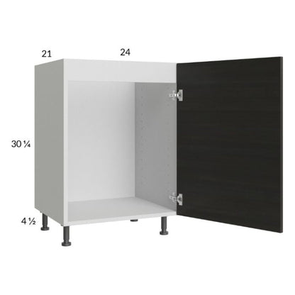 RTA Euro Cafe 24" Full Height Door Vanity Sink Base Cabinet with 1 Door and 2 Finished End Panels