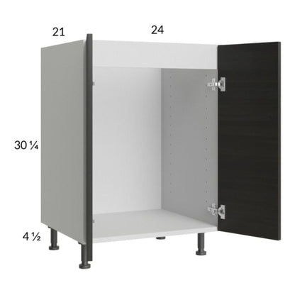 RTA Euro Cafe 24" Full Height Door Vanity Sink Base Cabinet with 2 Finished End Panels