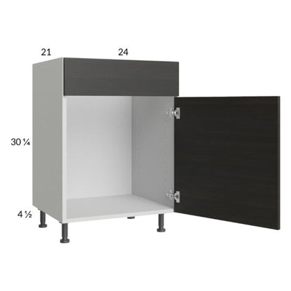 RTA Euro Cafe 24" Vanity Sink Base Cabinet with 1 Door and 2 Finished End Panels