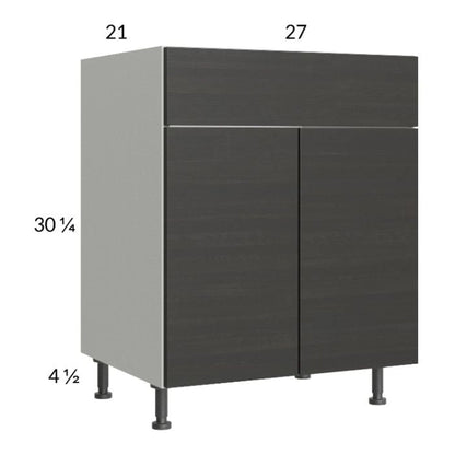 RTA Euro Cafe 27" Vanity Sink Base Cabinet with 1 Finished End Panel