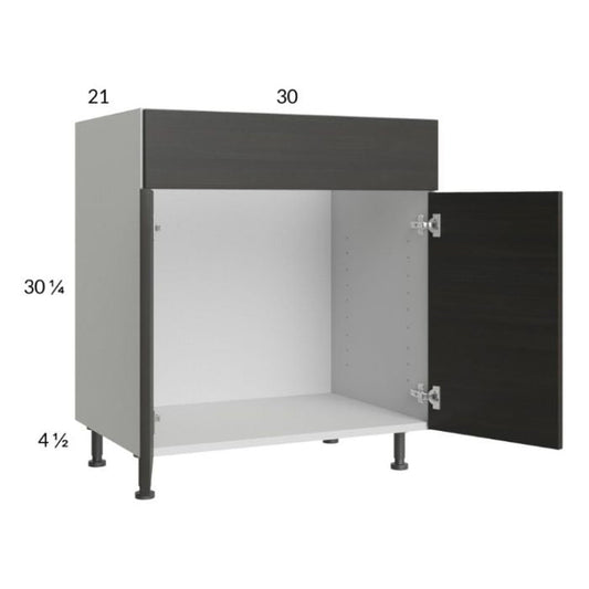 RTA Euro Cafe 30" Vanity Sink Base Cabinet with 1 Finished End Panel