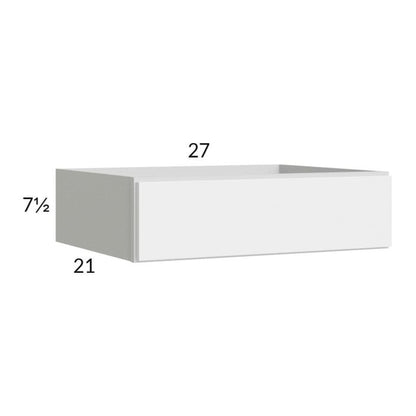 RTA Euro Gloss White 27" Knee Drawer