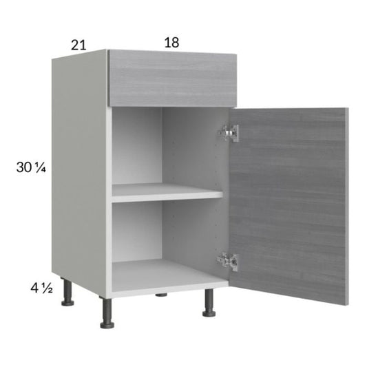 RTA Euro Grey 18" Vanity Base Cabinet