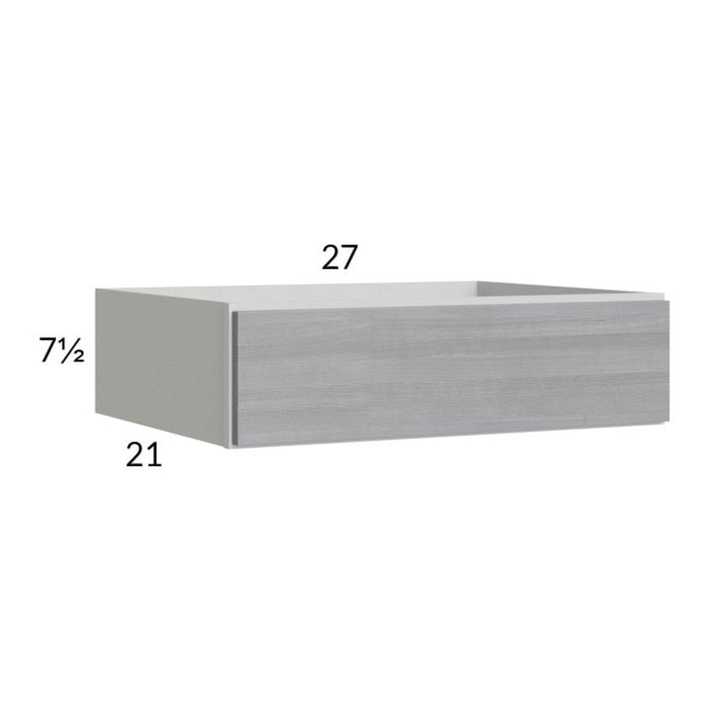 RTA Euro Grey 27" Knee Drawer