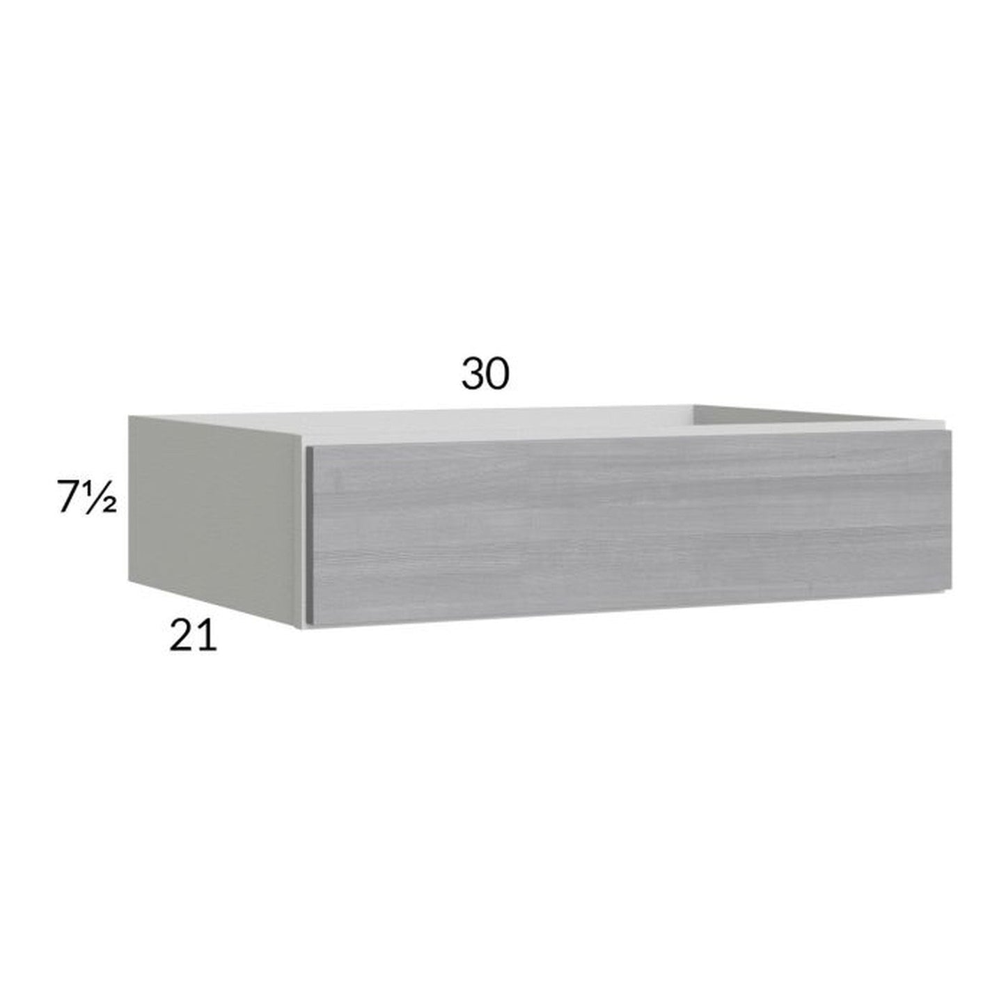 RTA Euro Grey 30" Knee Drawer