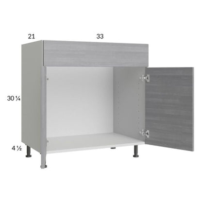 RTA Euro Grey 33" Vanity Sink Base Cabinet