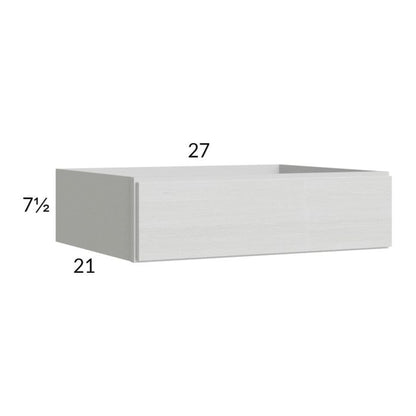 RTA Euro White Grain 27" Knee Drawer