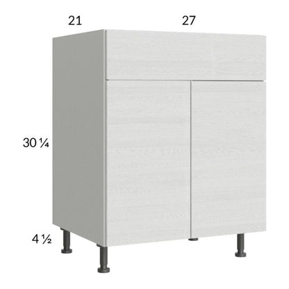 RTA Euro White Grain 27" Vanity Sink Base Cabinet