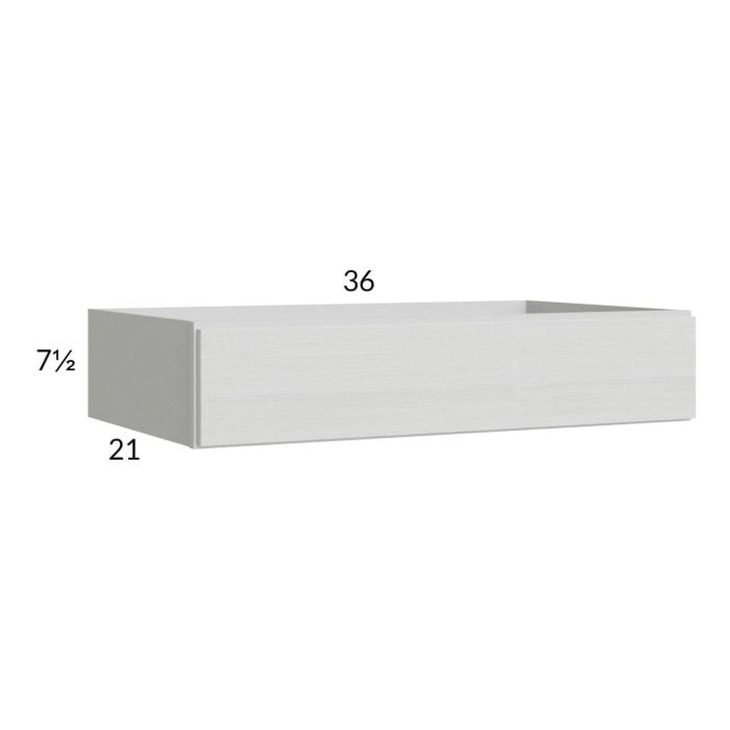 RTA Euro White Grain 36" Knee Drawer